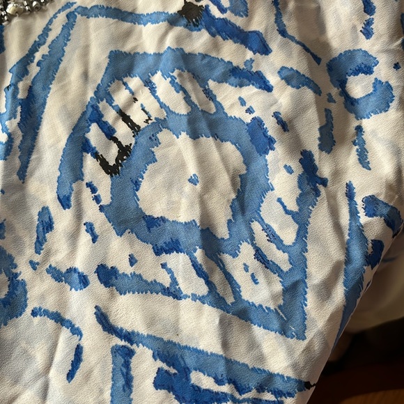 Ikat print beaded coverup size large Nwt - Picture 9 of 10